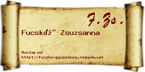 Fucskó Zsuzsanna névjegykártya