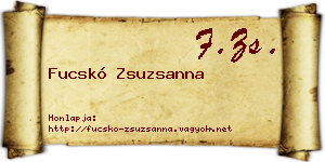 Fucskó Zsuzsanna névjegykártya